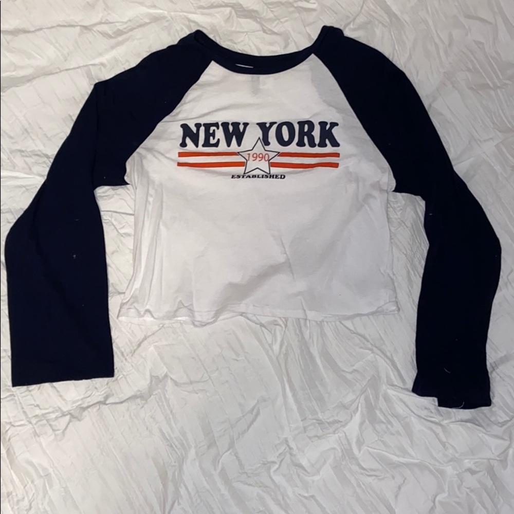 Cropped New York long sleep t-shirt